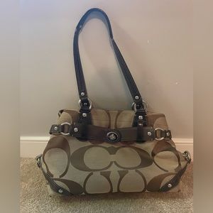 Brown coach purse